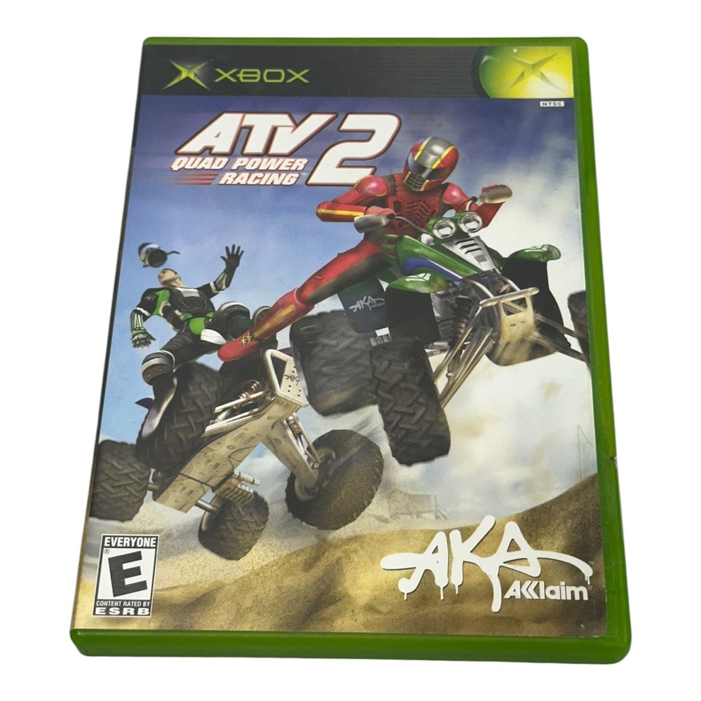 ATV Quad Power Racing 2 Original Xbox 2003 CIB Manual Scratched Untested